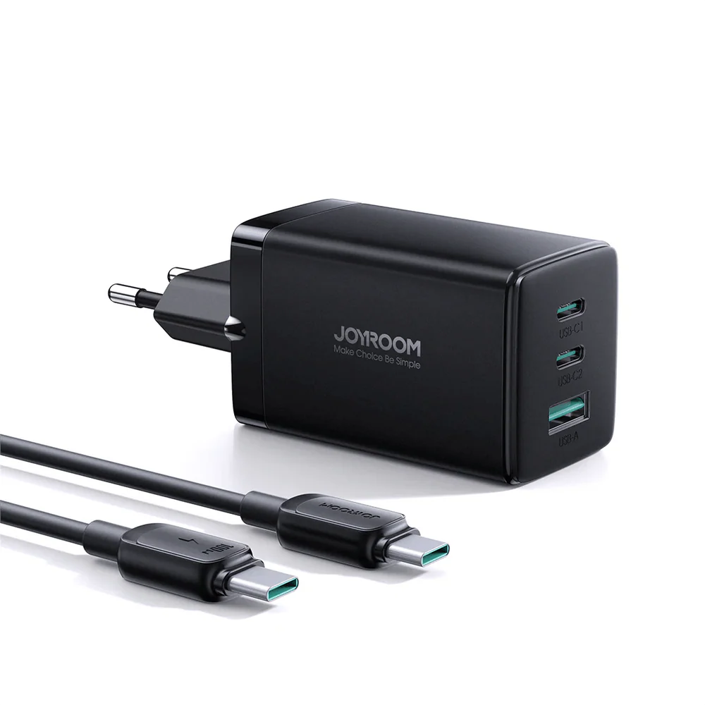 شاحن جويروم GaN Ultra TCG01 65W 2C1A - Joyroom GaN Ultra 65W Fast Charger