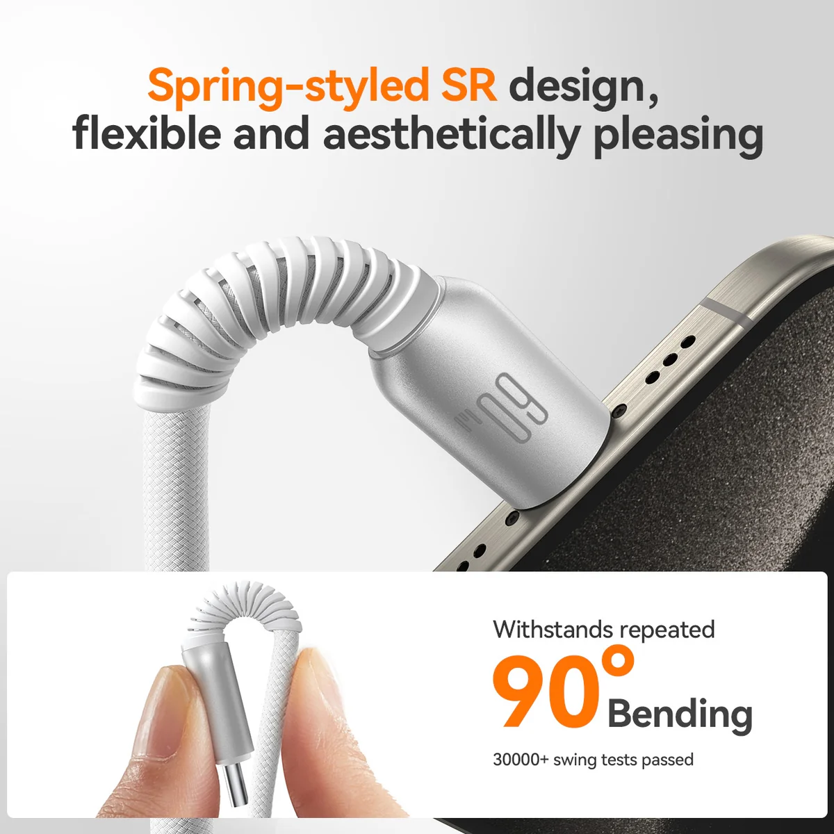 كابل جويروم S-A51 60W USB-C to USB-C - شحن سريع 60W
