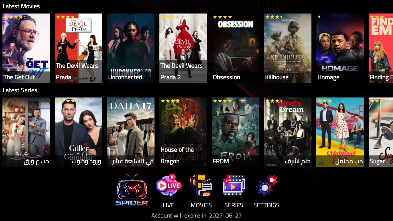 spider iptv